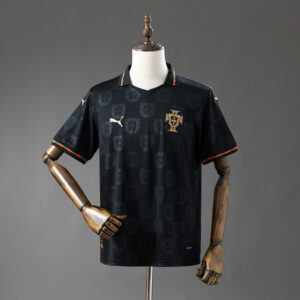 Camisa Portugal Masculina Black 2026